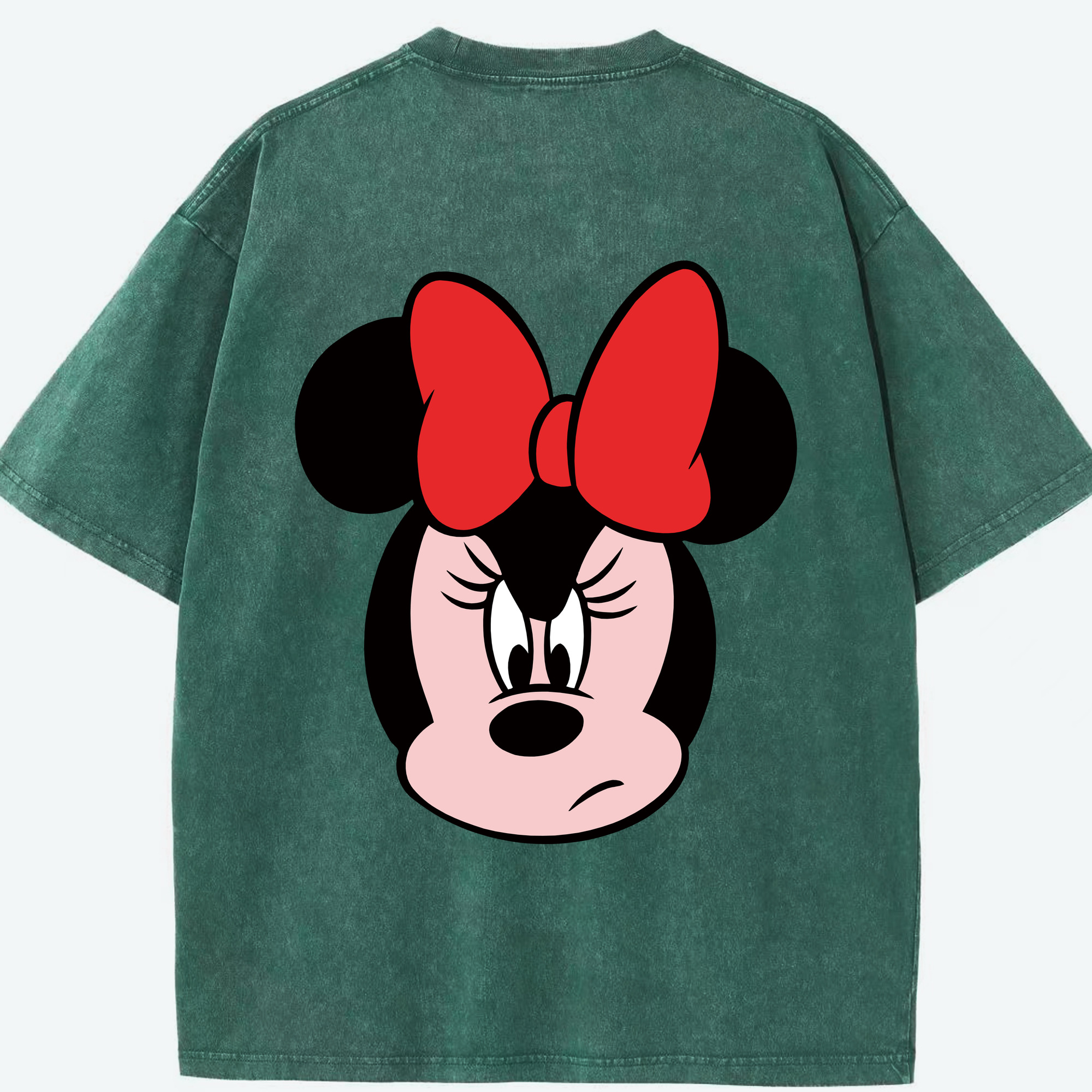 （画像用） ミッキーマウス Mickey Mouse 綿100% ヴィンテージ風 半袖Tシャツ（背面プリント）